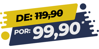 Etiqueta com preço a partir de R$99,90